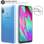 Clear Silicone TPU Gel Back Cover For Samsung Galaxy A40 SM-A405F Slim Fit and Sophisticated in Look